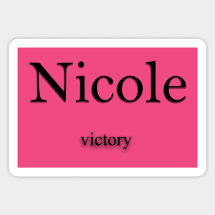 Nicole Name meaning Magnet